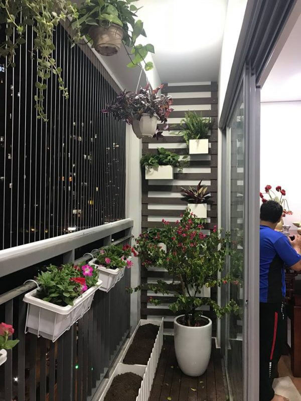 Trang trí ban công với hệ thống lưới an toàn
