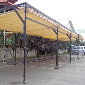 Mái xếp che nắng mưa tự cuốn (m2)