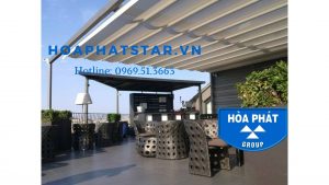bạt xếp lượn sóng ban công