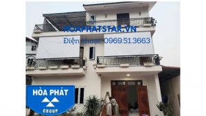 Bạt che tự cuốn ban công Hòa Phát