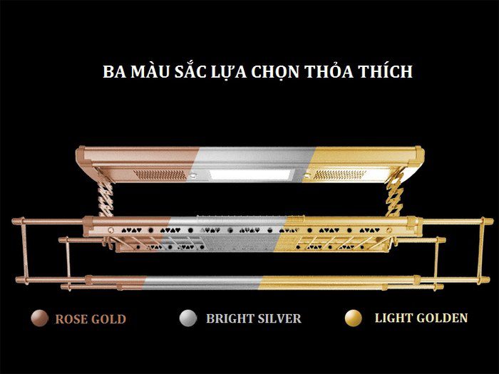 Giàn phơi đa dạng màu sắc